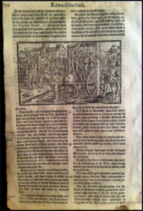 Holinshed’s Chronicles Leaf